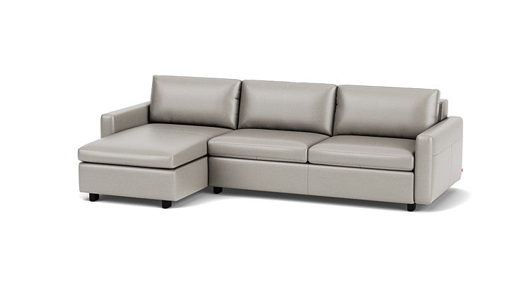 Reva Sleeper Leather Sectional