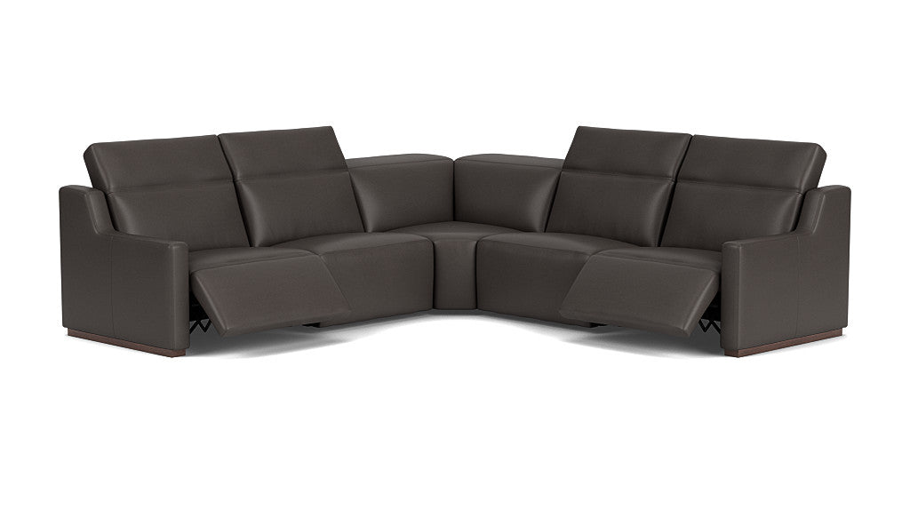 Laze Leather Sectional