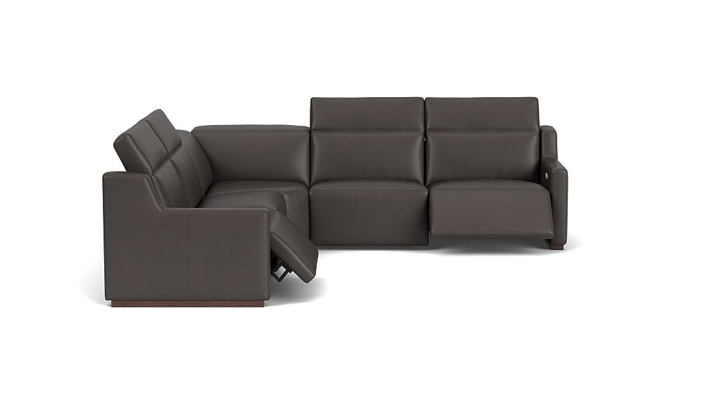 Laze Leather Sectional